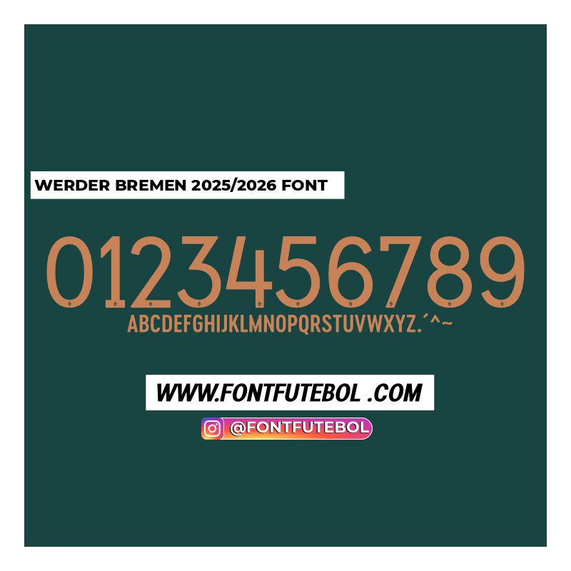 WERDER BREMEN 2025/2026 FONT