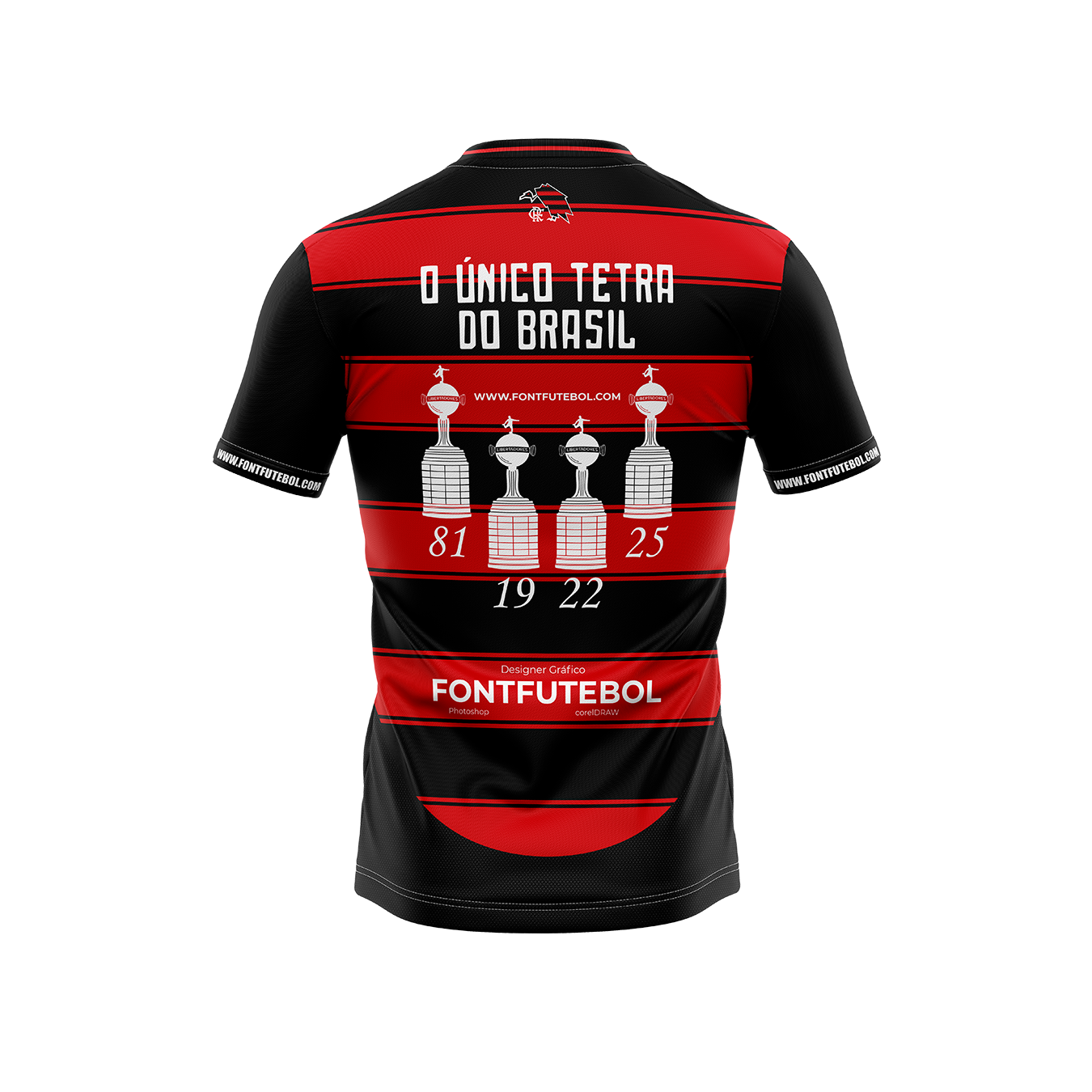 kit Tetra Rubro-Negro – Artes Exclusivas Libertadores 2025